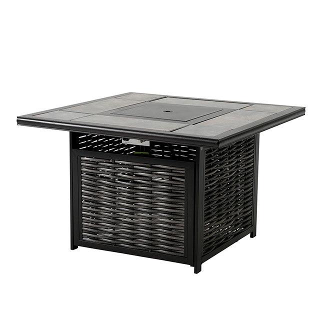 Segovia GM-2013 Black/Gray Contemporary Fire Pit Table By Furniture Of America - sofafair.com