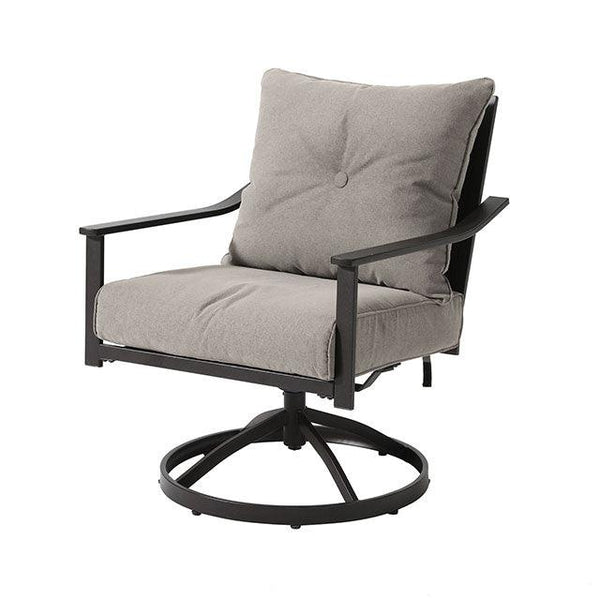 Segovia GM-2014-4PK Black/Gray Contemporary Swivel Chair (4/Ctn) By Furniture Of America - sofafair.com