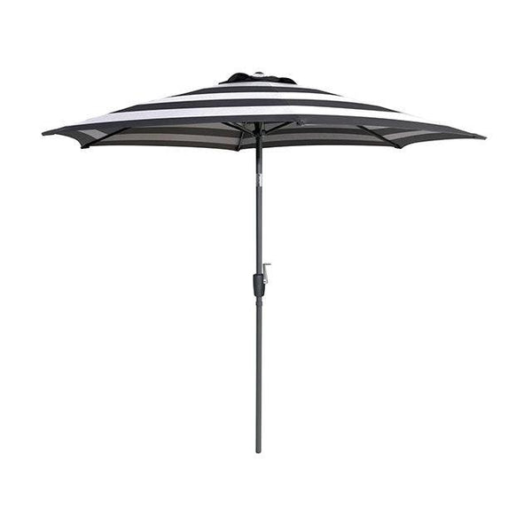 Halo GM-3002BW Black/White Modern Round Tilting Umbrella By Furniture Of America - sofafair.com