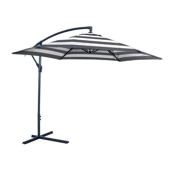Glam GM-3003BW Black/White Modern Cantilever Umbrella w/ LED By Furniture Of America - sofafair.com