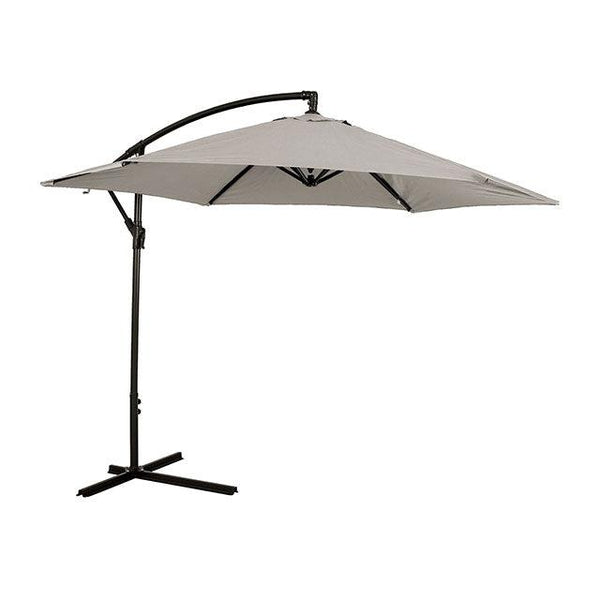 Glam GM-3003CS Canvas Stone Modern Cantilever Umbrella w/ LED By Furniture Of America - sofafair.com