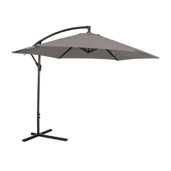 Glam GM-3003GR Graphite Modern Cantilever Umbrella w/ LED By Furniture Of America - sofafair.com