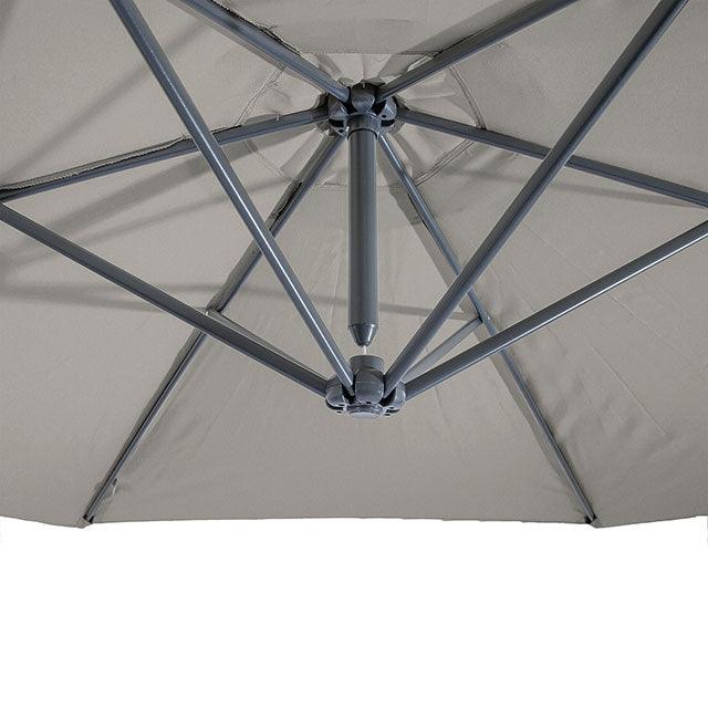 Glam GM-3003GR Graphite Modern Cantilever Umbrella w/ LED By Furniture Of America - sofafair.com