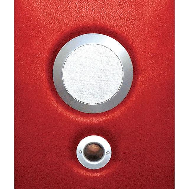 Floria CM6122RD-CS Red Contemporary Speaker Console By Furniture Of America - sofafair.com