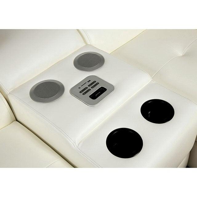 Kemi CM6553WH-CS White Contemporary Futon By Furniture Of America - sofafair.com