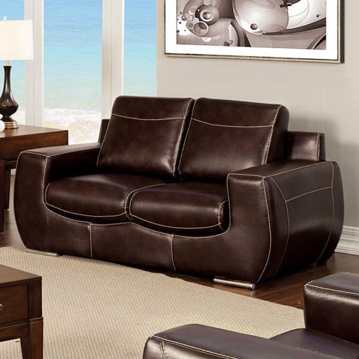 Tekir SM6031-LV Espresso Contemporary Love Seat By furniture of america - sofafair.com
