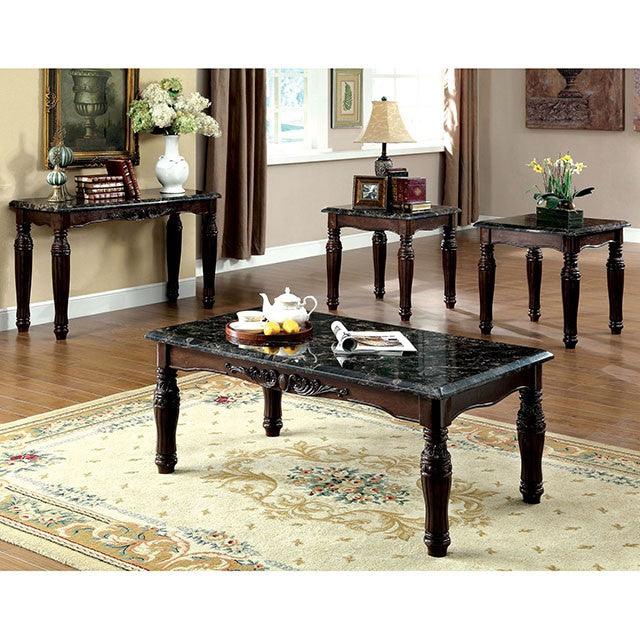 Brampton CM4292EX-3PK Espresso/Black Traditional 3 Pc. Table Set By Furniture Of America - sofafair.com