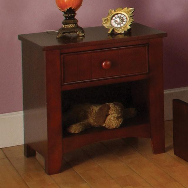 Omnus CM7905CH-N Cherry Transitional Night Stand By Furniture Of America - sofafair.com