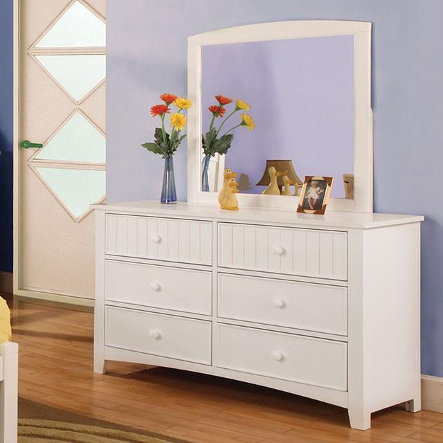 Omnus CM7905WH-D White Transitional Dresser By Furniture Of America - sofafair.com
