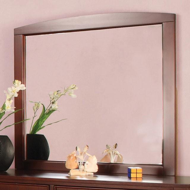 Omnus CM7905CH-M Cherry Transitional Mirror By Furniture Of America - sofafair.com