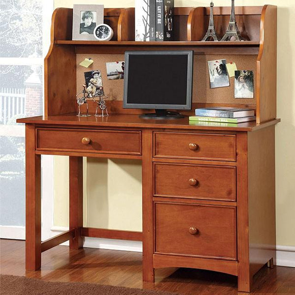 Omnus CM7905OAK-DK Oak Transitional Desk By Furniture Of America - sofafair.com