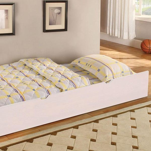 Omnus CM-TR452-WH White Transitional Trundle By Furniture Of America - sofafair.com