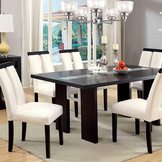 Luminar CM3559T Black Contemporary Dining Table By Furniture Of America - sofafair.com