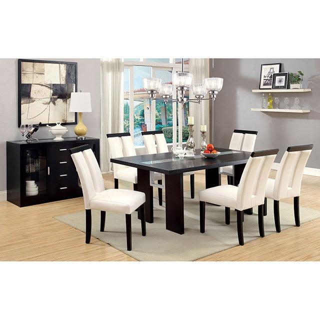 Luminar CM3559T Black Contemporary Dining Table By Furniture Of America - sofafair.com