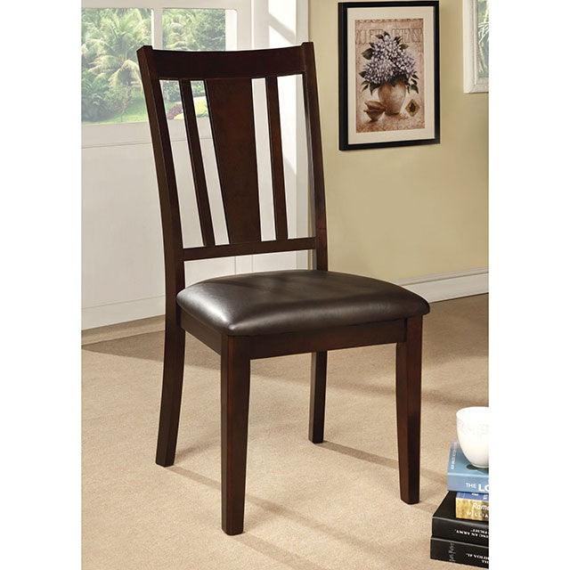 Bridgette CM3325SC-2PK Espresso Transitional Side Chair (2/Box) By Furniture Of America - sofafair.com