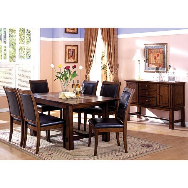Living Stone CM3590T Tobacco Oak Transitional Dining Table By Furniture Of America - sofafair.com