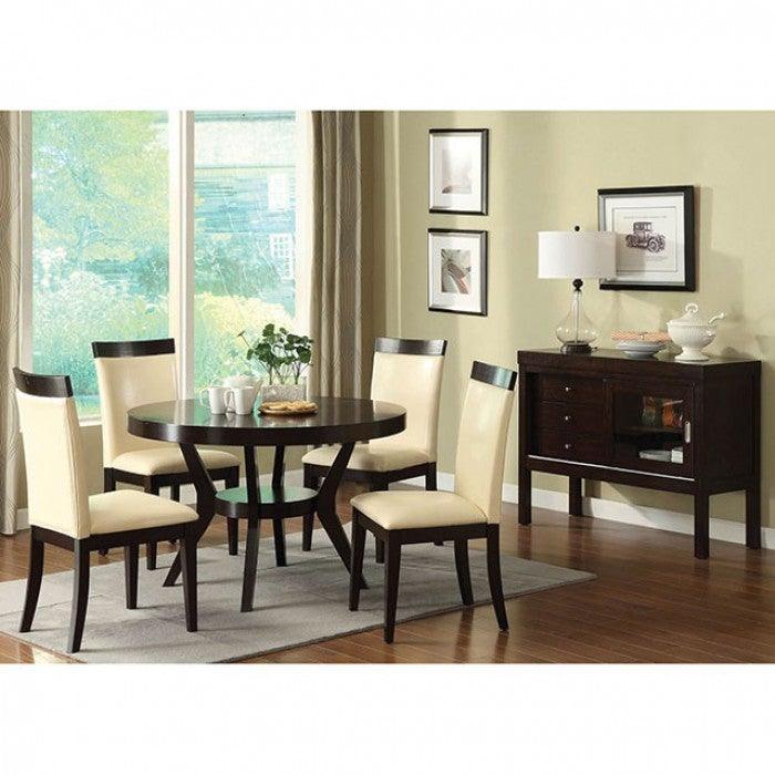 Downtown CM3425SC-2PK Espresso Contemporary Side Chair (2/Box) By furniture of america - sofafair.com