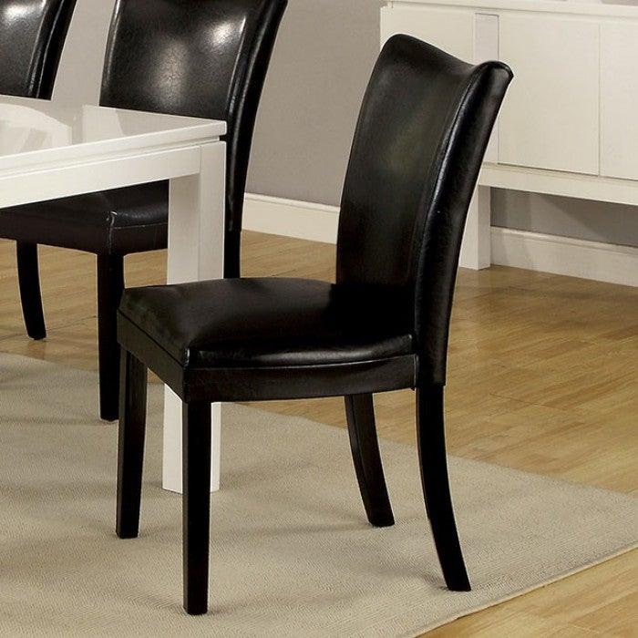 Belliz CM3176BK-SC-2PK Black Contemporary Side Chair (2/Box) By furniture of america - sofafair.com