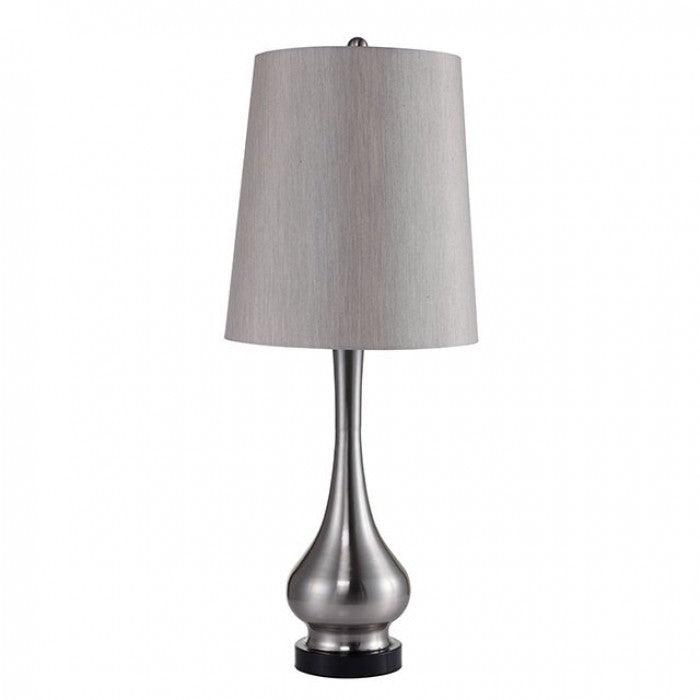 Teri L731200SN Silver Contemporary Table Lamp By furniture of america - sofafair.com