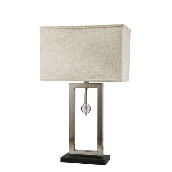 Terri L731206SN Silver Contemporary Table Lamp By Furniture Of America - sofafair.com