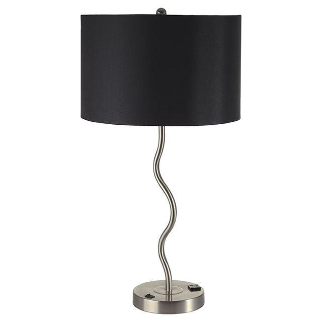 Sprig L76224T-BK-2PK Black Contemporary Table Lamp (2/Box) By Furniture Of America - sofafair.com