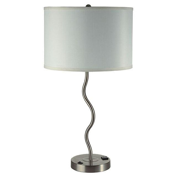 Sprig L76224T-WH-2PK White Contemporary Table Lamp (2/Box) By Furniture Of America - sofafair.com