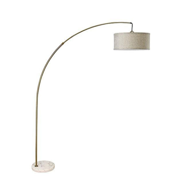 Jess L76931AB Antique Gold Contemporary Arch Lamp By Furniture Of America - sofafair.com