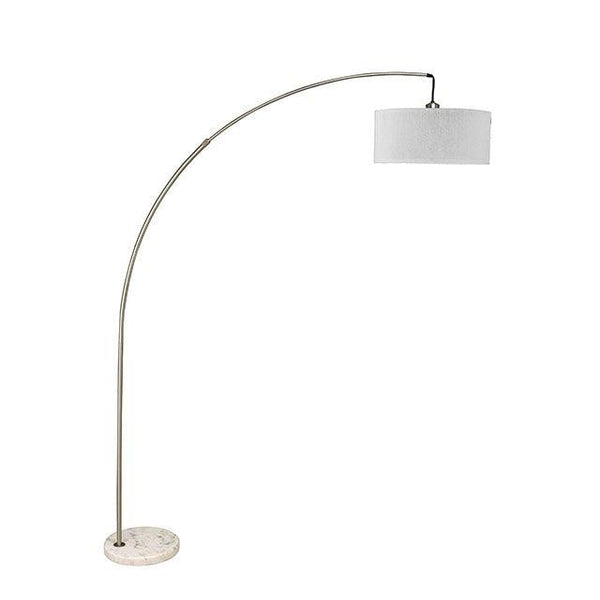 Jess L76931SN Brushed Steel Contemporary Arch Lamp By Furniture Of America - sofafair.com