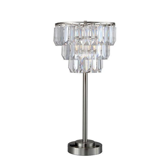 Meg L76936T Clear Transitional Table Lamp By Furniture Of America - sofafair.com