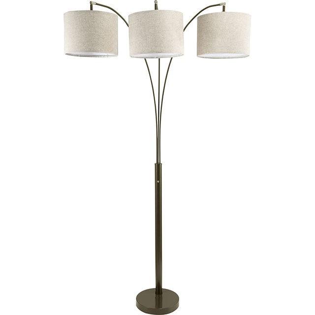 Fanny L76939 Brown Contemporary Floor Lamp By Furniture Of America - sofafair.com