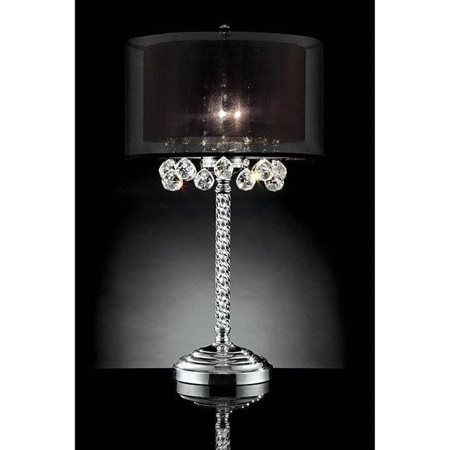 Minn L9150T Chrome Glam Table Lamp By Furniture Of America - sofafair.com