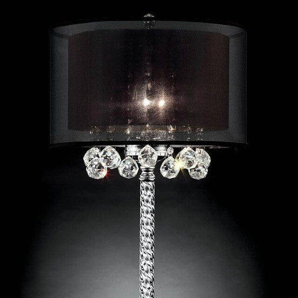 Minn L9150T Chrome Glam Table Lamp By Furniture Of America - sofafair.com