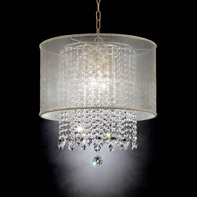 Ana L9154H Gold Glam Ceiling Lamp By Furniture Of America - sofafair.com