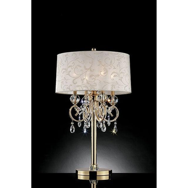 Deborah L9155T Gold Traditional Table Lamp By Furniture Of America - sofafair.com