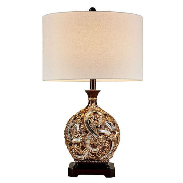 Guadalupe L9294T Gold/Brown Traditional Table Lamp By Furniture Of America - sofafair.com