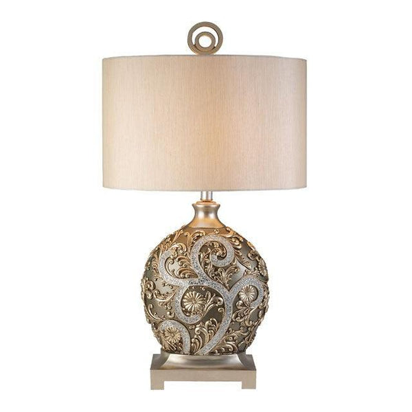 Estelle L94232T Champagne Traditional Table Lamp By Furniture Of America - sofafair.com