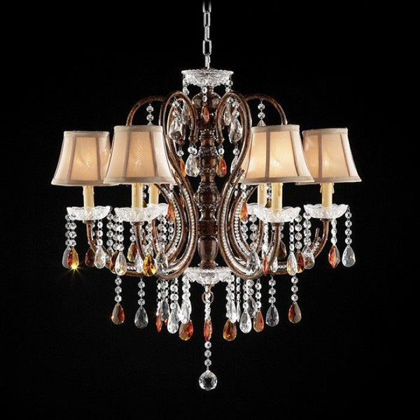 Juliet L95113H Golden Brown Traditional Ceiling Lamp By furniture of america - sofafair.com