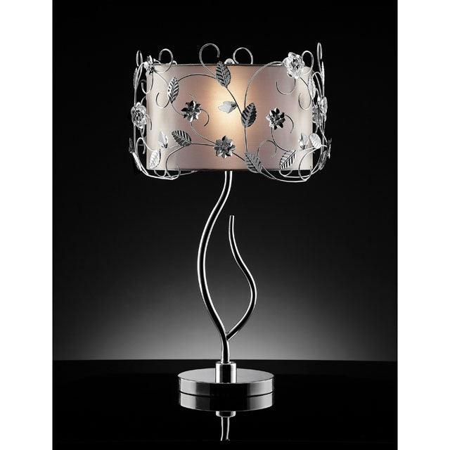 Elva L95121T Silver/Chrome Glam Table Lamp By Furniture Of America - sofafair.com