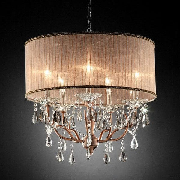 Cecelia L95126H Copper Traditional Ceiling Lamp By Furniture Of America - sofafair.com