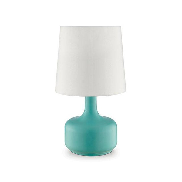 Farah L9819TL Teal Contemporary Table Lamp By Furniture Of America - sofafair.com