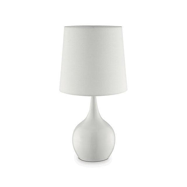 Edie L9820WH White Contemporary Table Lamp By Furniture Of America - sofafair.com