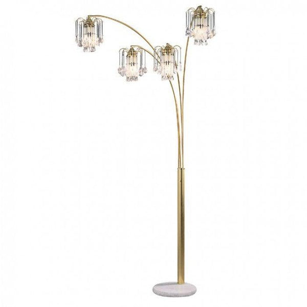 Elouise L99657SG Sand Gold Traditional Arch Lamp By furniture of america - sofafair.com