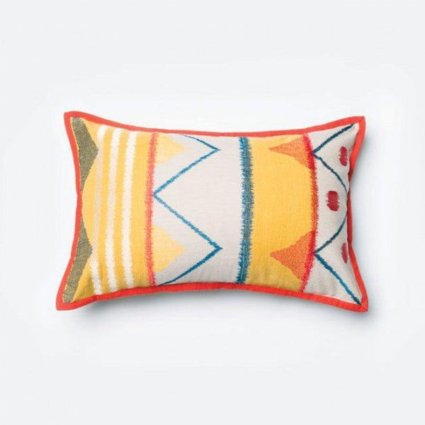 Allison PL4116 Yellow/Multi Transitional Pillow (1/Box) By furniture of america - sofafair.com