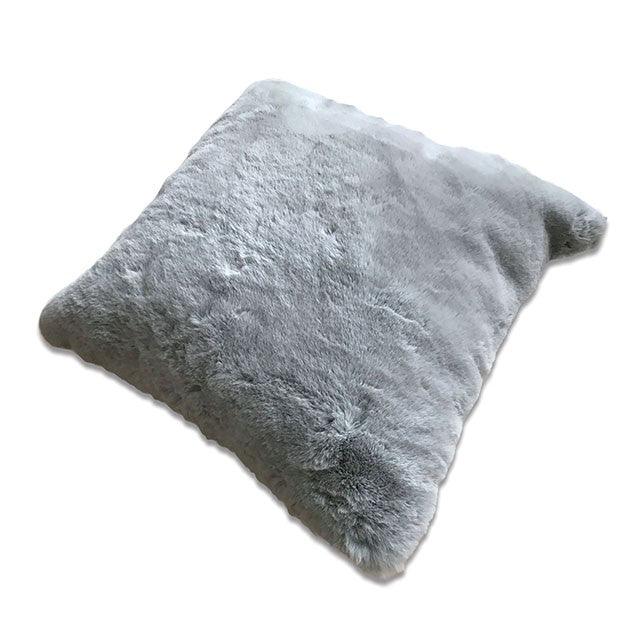 Caparica PL4143 Silver Contemporary Accent Pillow By Furniture Of America - sofafair.com