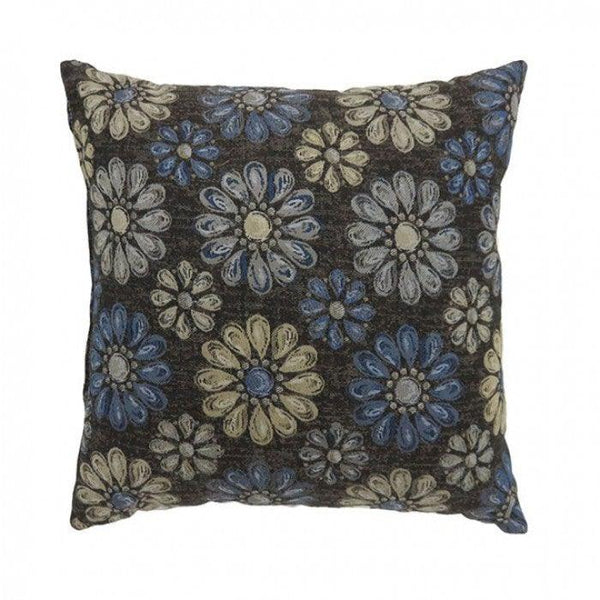 Kyra PL6024NV-S Navy/Multi Transitional Throw Pillow By furniture of america - sofafair.com