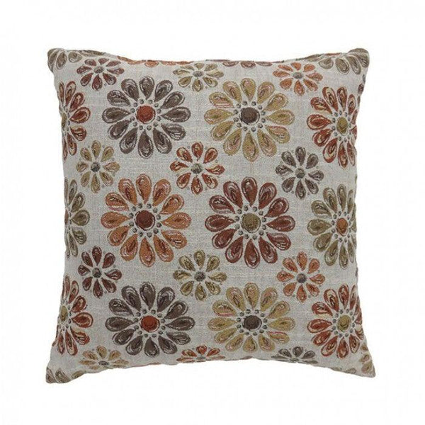Kyra PL6024OR-L Orange/Multi Transitional Throw Pillow By furniture of america - sofafair.com