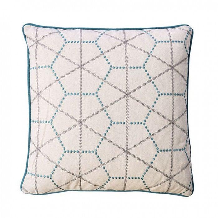 Lee PL8008 Turquoise Contemporary Throw Pillow By furniture of america - sofafair.com