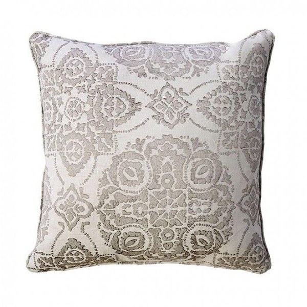 Joy PL8023 Cream/Gray Contemporary Throw Pillow By furniture of america - sofafair.com