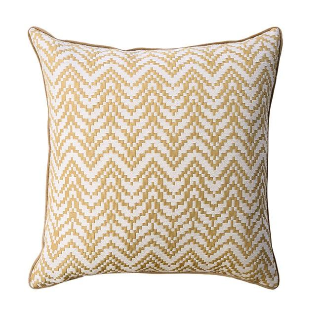 Jane PL8024 Gold Contemporary Throw Pillow By Furniture Of America - sofafair.com