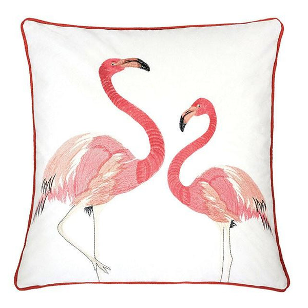 Lina PL8046-2PK Ivory/Pink Transitional Accent Pillow By Furniture Of America - sofafair.com